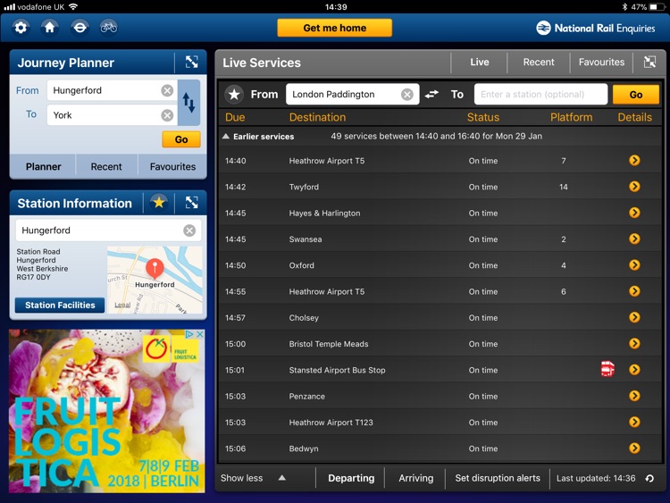 NationalRailEnquiries for iPad