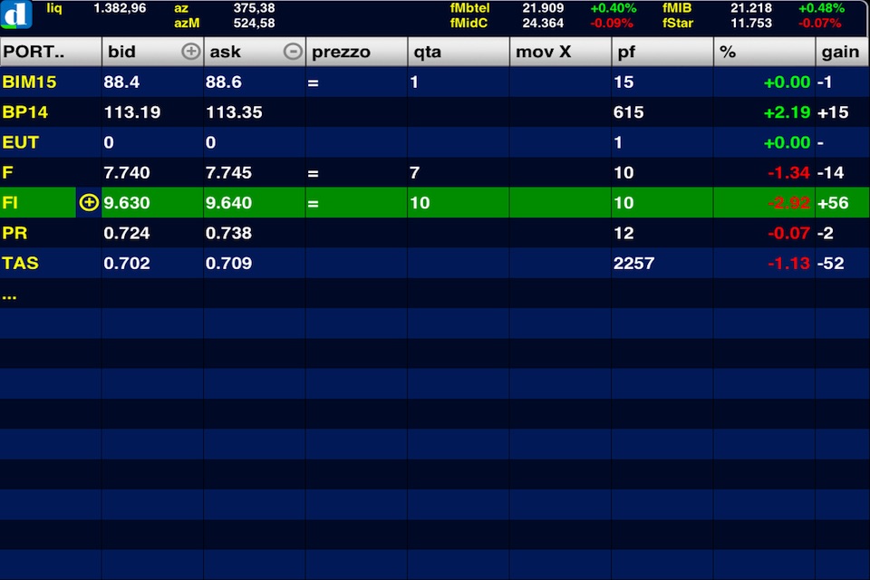 touchTrader - Directa Trading screenshot 3