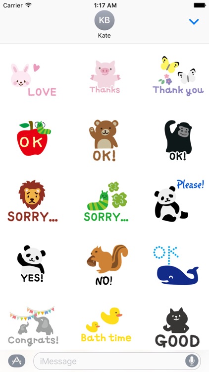 Simple Words of Cute Animals