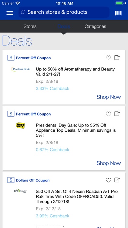 Shopping Rewards