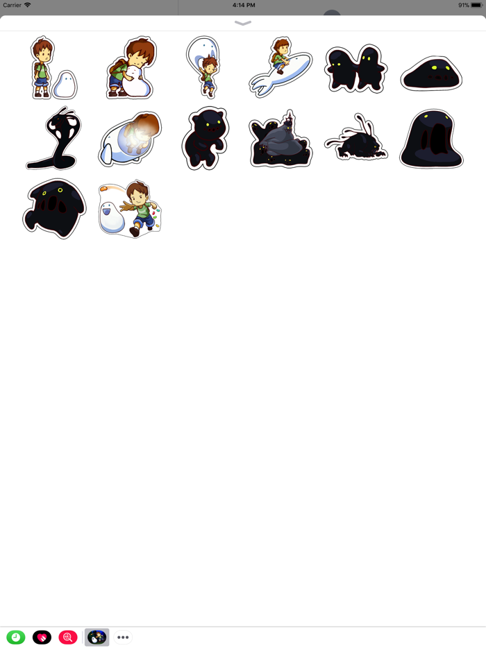 A Boy and his Blob Stickers