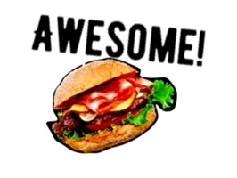 Love Burger BurgerMoji Sticker