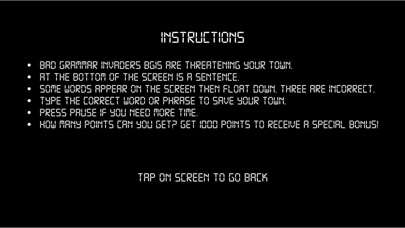 BAD GRAMMAR INVADERS screenshot 2