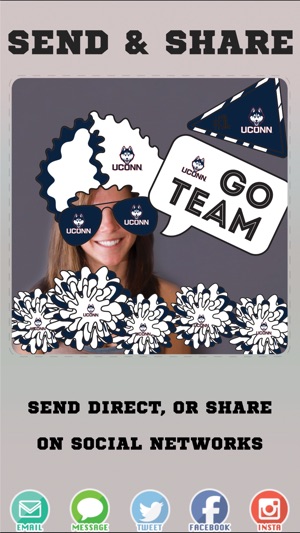 UConn Huskies Selfie Stickers(圖4)-速報App