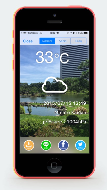 Transparent Thermometer
