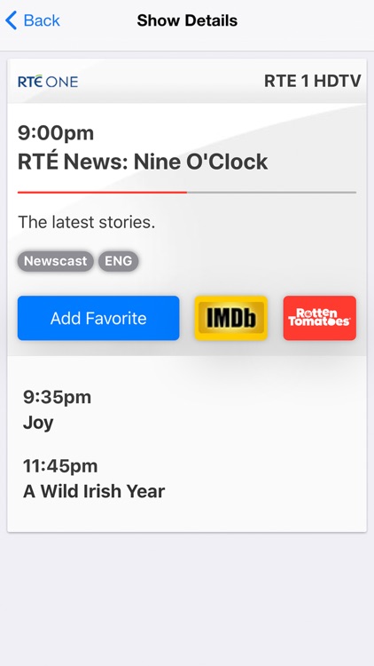 On TV Tonight Ireland