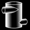 Tangential Nozzle is a iPhone app that provides the fitter with the points to make an accurate cut (fish mouth, cope, etc) for attaching a round pipe to another piece of pipe tangentially