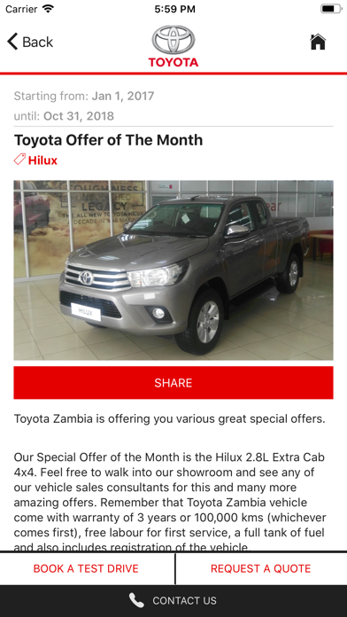 Toyota Zambia screenshot 4