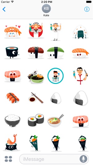 Sushi and Asian Food Lovers Stickers(圖1)-速報App