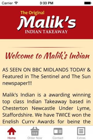 Maliks Indian screenshot 2