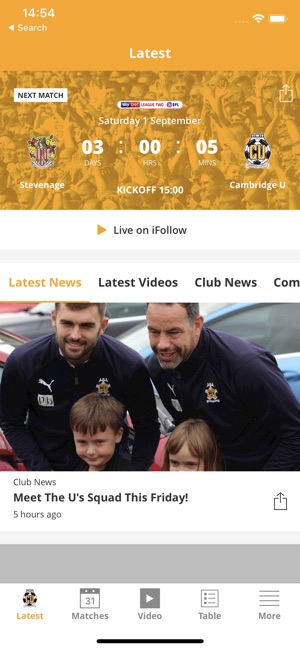 Cambridge United Official App