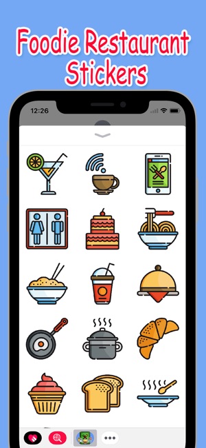 Foodie Restaurant Stickers(圖3)-速報App