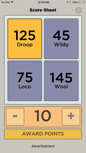 Domino Score Sheet