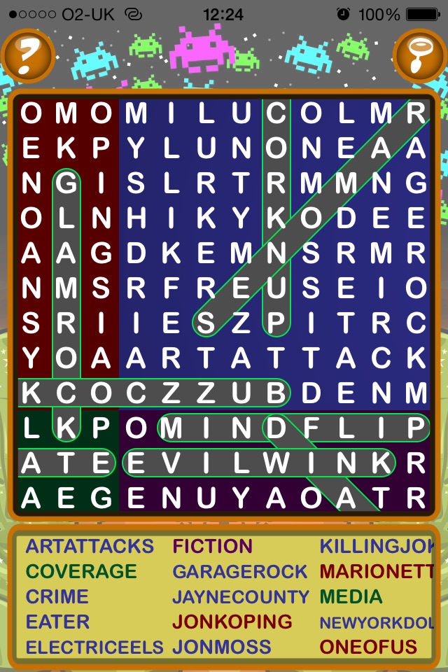 Epic 70s Word Search - giant seventies wordsearch screenshot 2