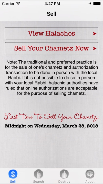 No Chametz