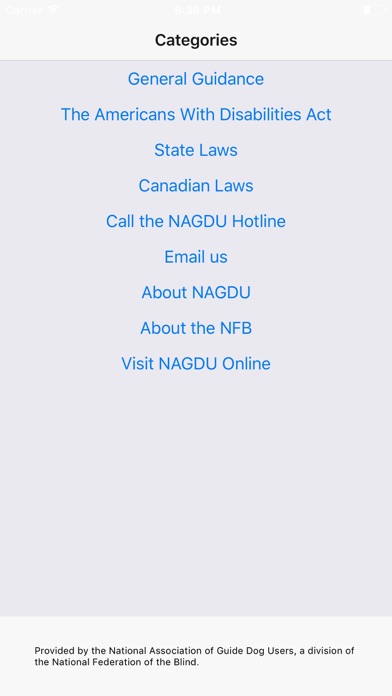 How to cancel & delete NAGDU Guide & Service Dog Info from iphone & ipad 1