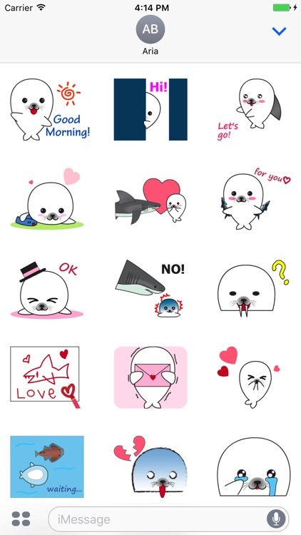 Animated Lovely Seal Sticker