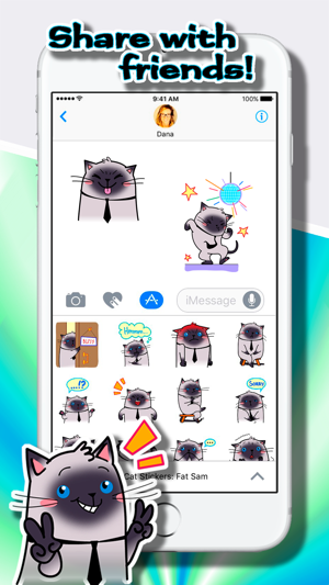 Cat Stickers: Fat Sam(圖5)-速報App