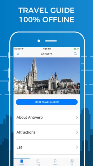 Antwerp Travel Guide with Offline Street Map(圖1)-速報App