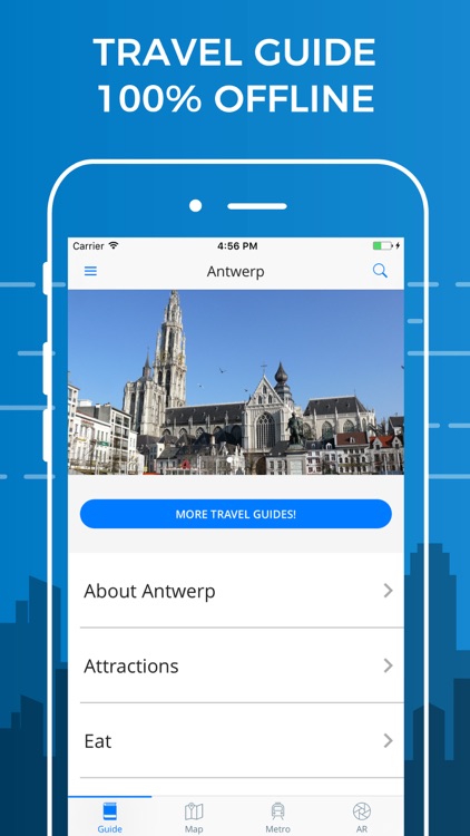 Antwerp Travel Guide with Offline Street Map