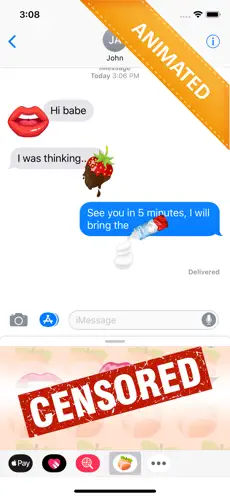 Snímek 1 Animated Dirty Emojis Stickers iphone