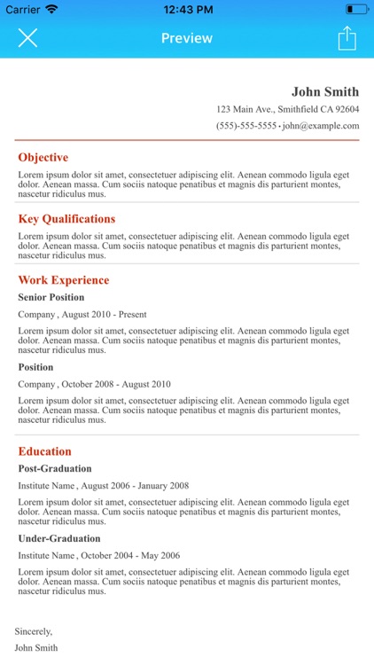 Resume Builder App screenshot-6