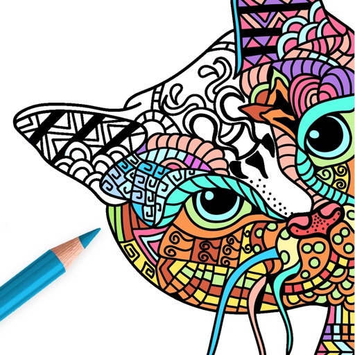 Cat Coloring Pages for Adults by Peaksel