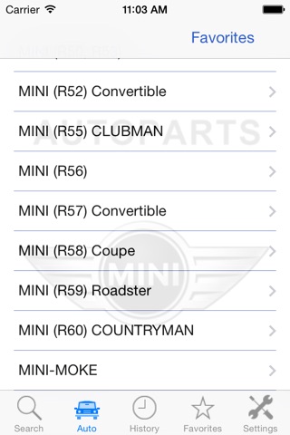 Autoparts for Mini screenshot 3