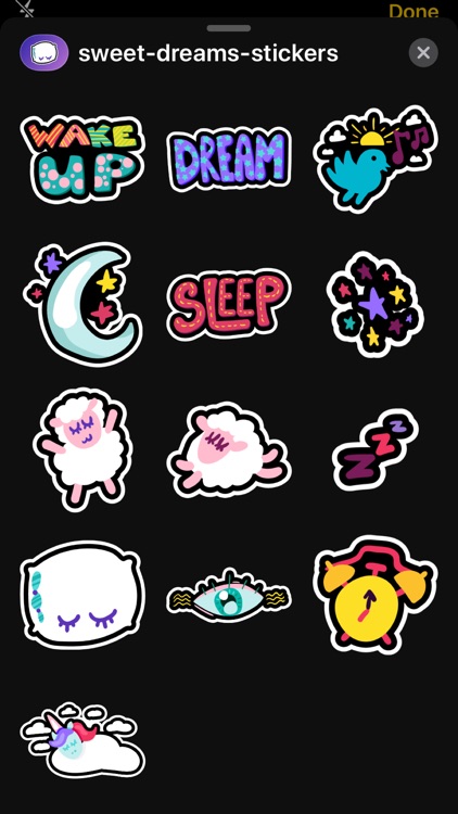 Sweet Dreams Stickers screenshot-3