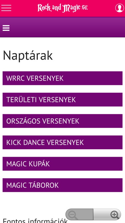 Rock & Magic Sporegyesület Hivatalos Applikációja