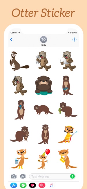 Funny Otters Stickers(圖1)-速報App