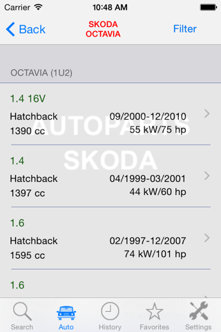 Autoparts for Skoda screenshot 3