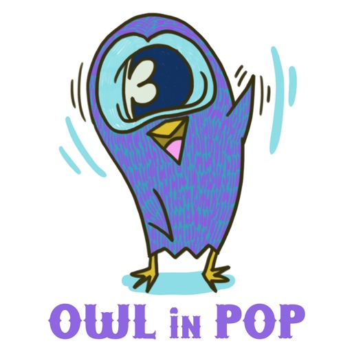 Owl in POP for iMessageSticker