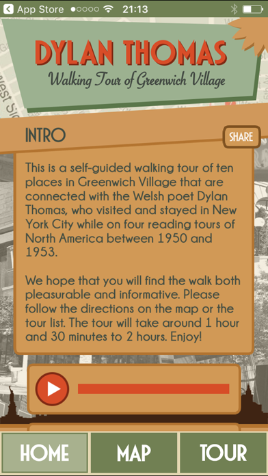 How to cancel & delete Dylan Thomas Walking Tour - NY from iphone & ipad 2