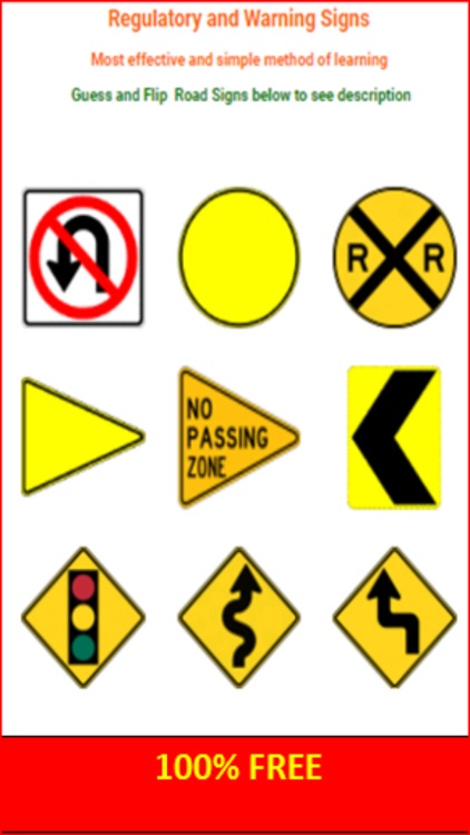 OH BMV Road Sign Flashcards screenshot-3