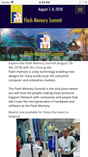 Flash Memory Summit(圖2)-速報App