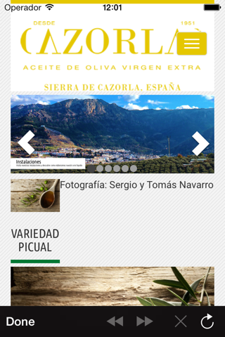 Aceites Cazorla screenshot 3