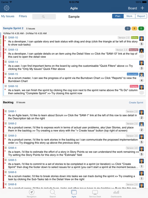 Mobility for Jira (for iPad)