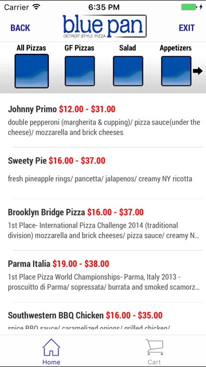 Blue Pan Pizza screenshot-2