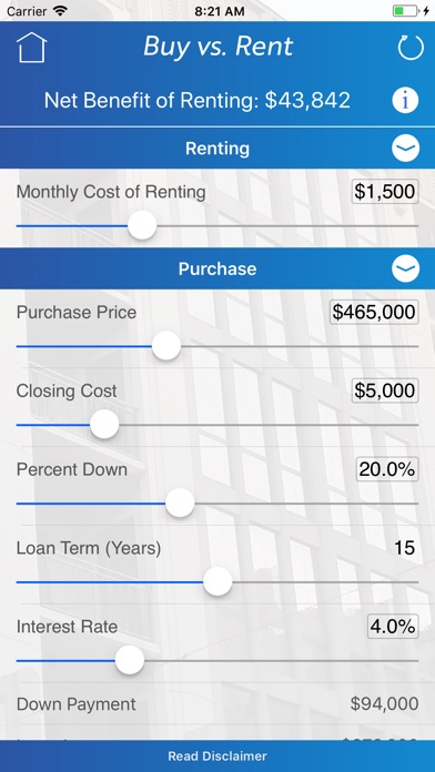 Buy vs. Rent Calculator screenshot 2
