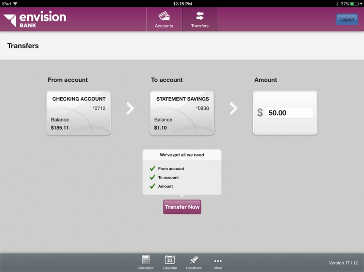 Envision Bank Mobile for iPad screenshot-3