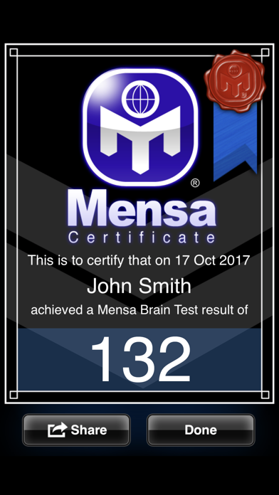 Mensa Brain Test Screenshot 5