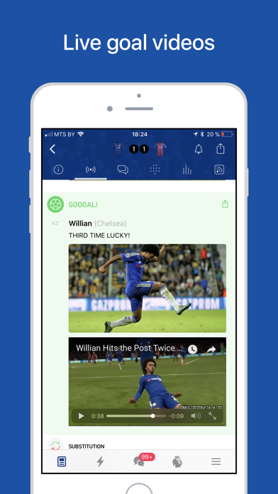 CFC Live – Live Scores, Results & News for Chelsea Fans Screenshot 2