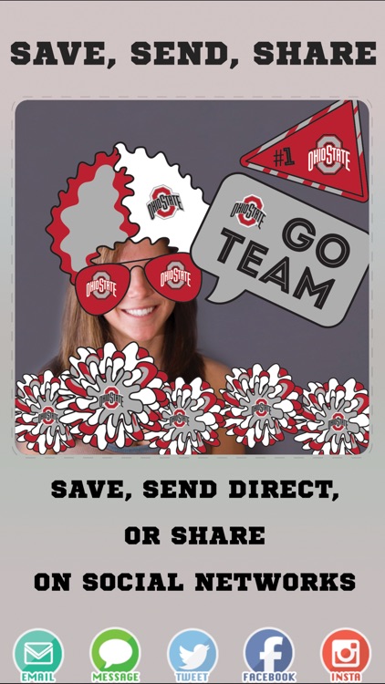 Ohio State Buckeyes PLUS Selfie Stickers screenshot-3