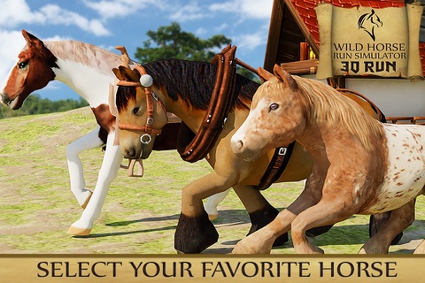 Wild Horse Run Simulator 3D screenshot 2