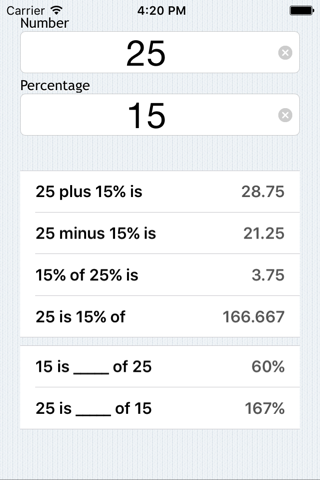 Percent Pro - Calculator - náhled