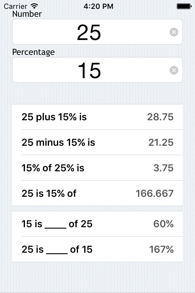 Percent Pro - Calculator screenshot 3