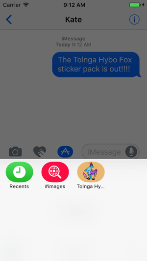 Tolnga Hybo Fox Stickers