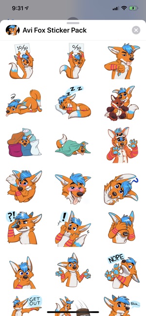 Avi Fox Sticker Pack(圖2)-速報App