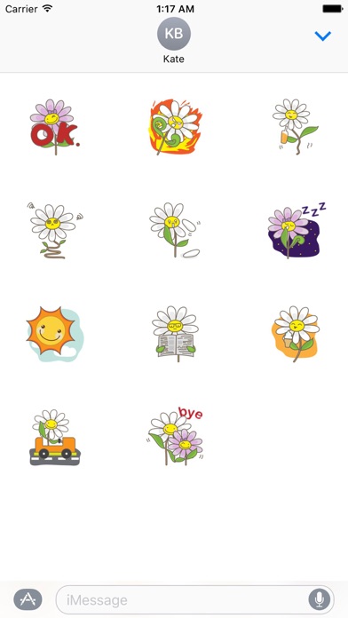 Flowers and Love Emoji Sticker screenshot 3
